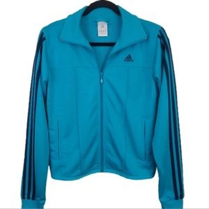 Adidas Full Zip Retro Track Jacket Turquoise Women’s Size Small